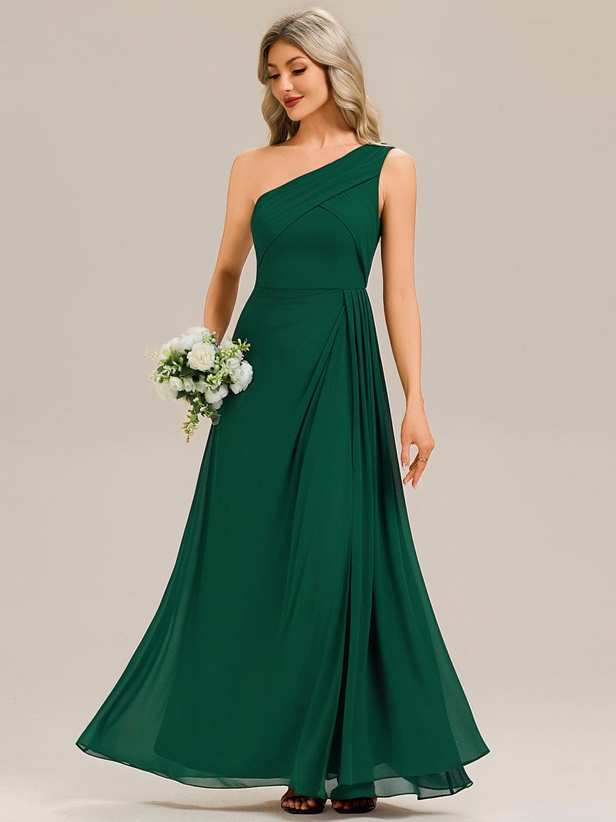 NOEMIE|Flowing Ribbons Chiffon Sleeveless Bridesmaid Dress