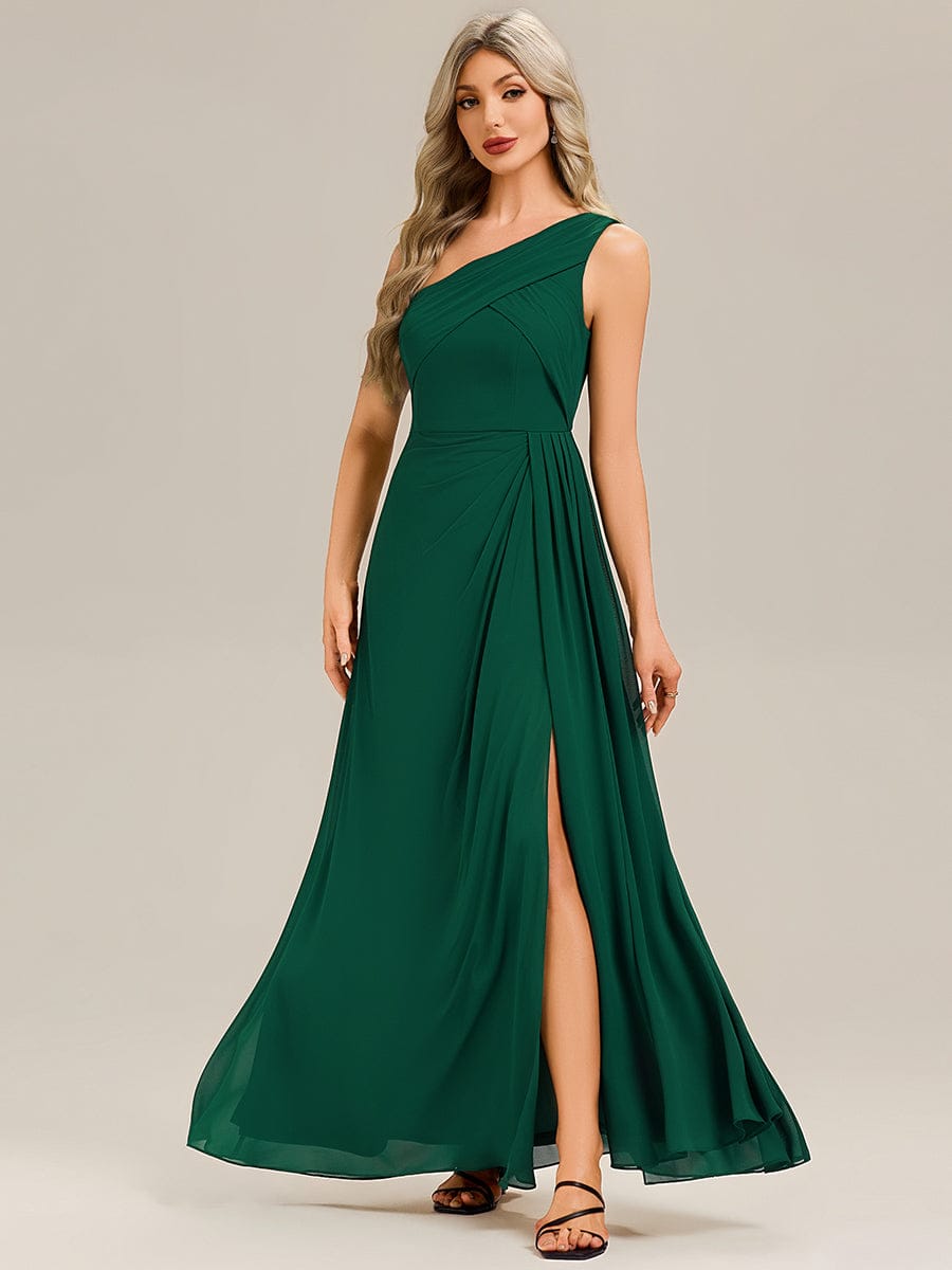 NOEMIE|Flowing Ribbons Chiffon Sleeveless Bridesmaid Dress