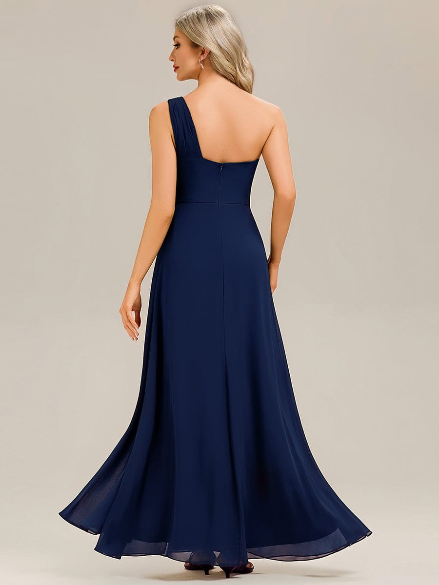 NOEMIE|Flowing Ribbons Chiffon Sleeveless Bridesmaid Dress