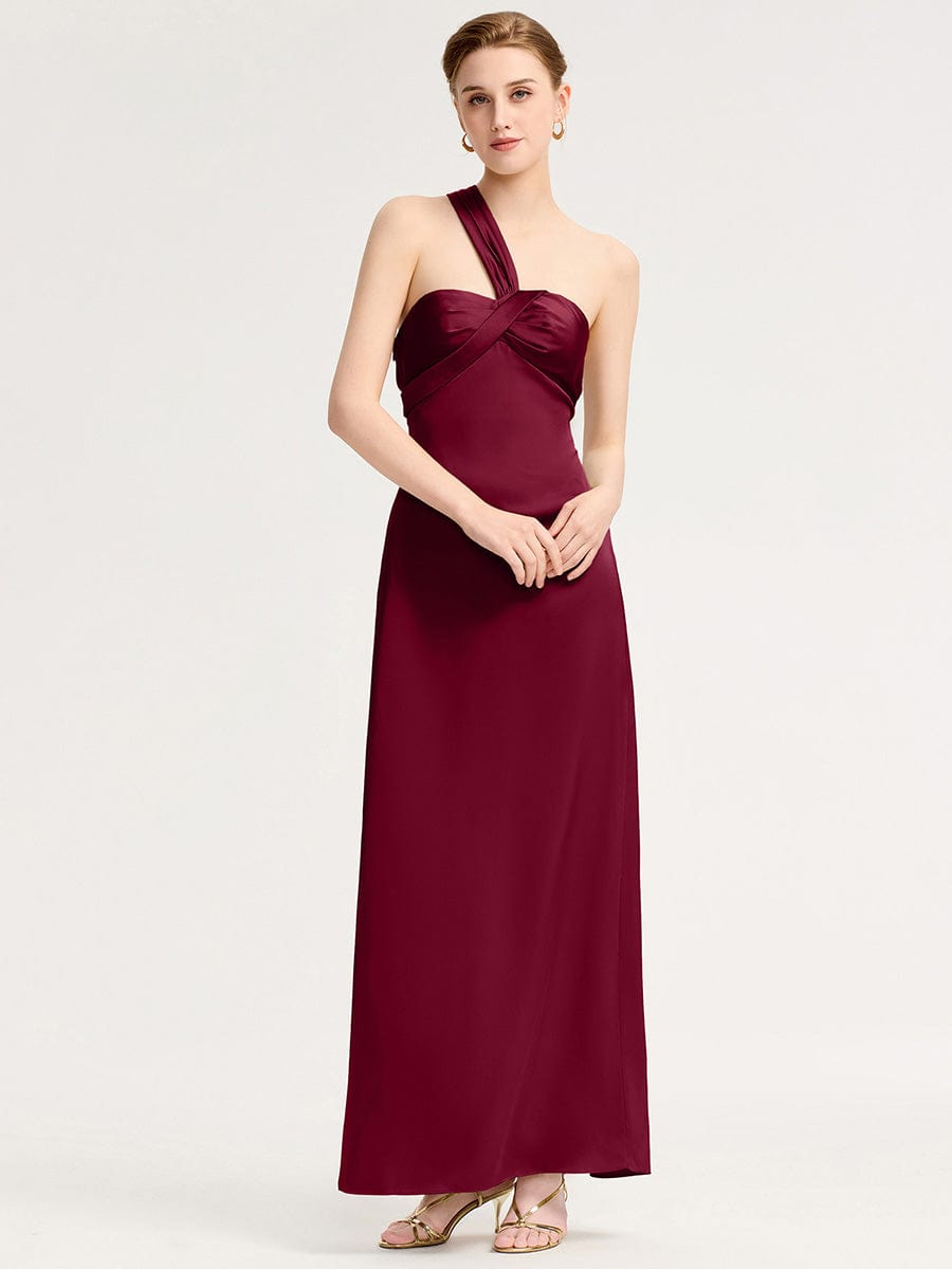 RAVINA|Twist Knot Satin Mermaid Bridesmaid dress