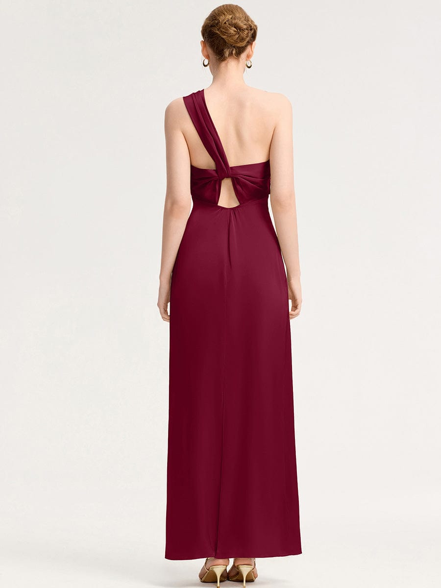 RAVINA|Twist Knot Satin Mermaid Bridesmaid dress
