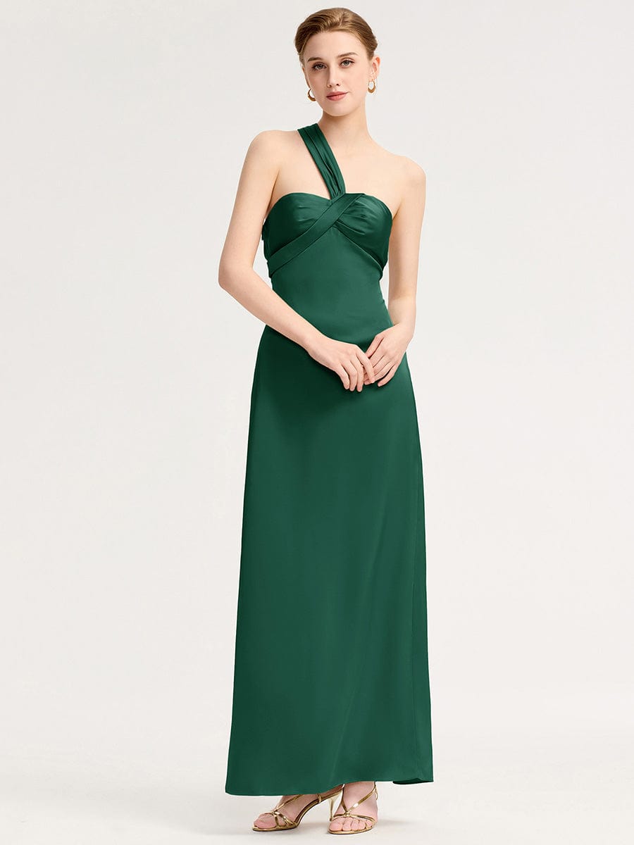 RAVINA|Twist Knot Satin Mermaid Bridesmaid dress