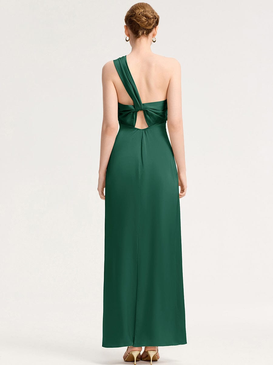 RAVINA|Twist Knot Satin Mermaid Bridesmaid dress