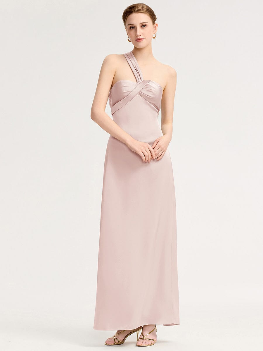RAVINA|Twist Knot Satin Mermaid Bridesmaid dress