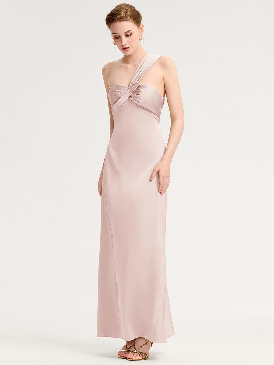 RAVINA|Twist Knot Satin Mermaid Bridesmaid dress
