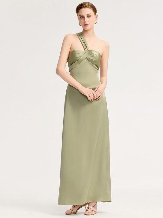RAVINA|Twist Knot Satin Mermaid Bridesmaid dress