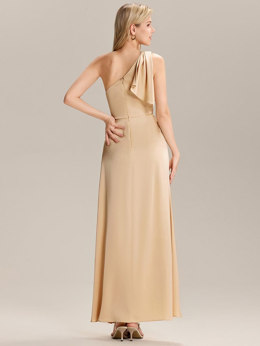 EVELISE|Flowing Ribbons Satin  Bridesmaid Dress