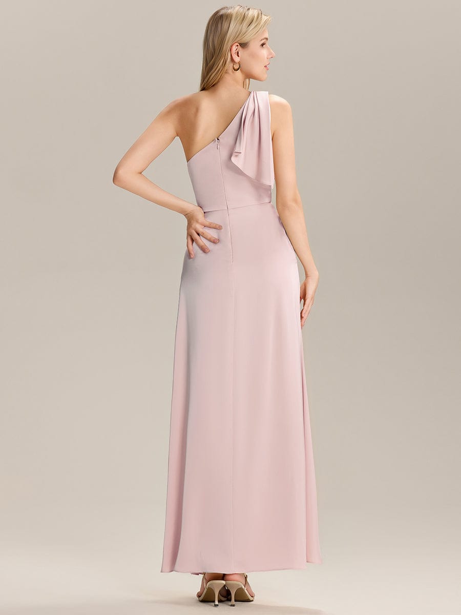 EVELISE|Flowing Ribbons Satin  Bridesmaid Dress
