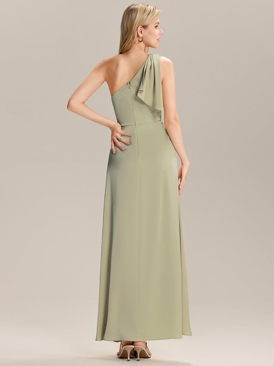 EVELISE|Flowing Ribbons Satin  Bridesmaid Dress