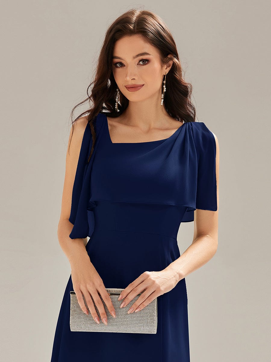 SABRINA|Thigh-High Slit Chiffon Sleeveless Maxi Bridesmaid Dress