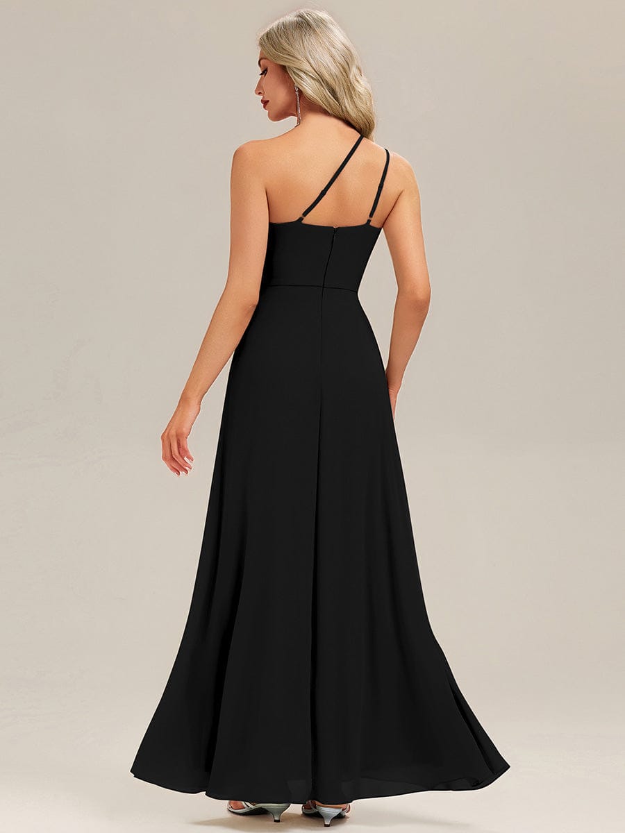 ANIKA|Gathered Chiffon Sleeveless Bridesmaid Dress