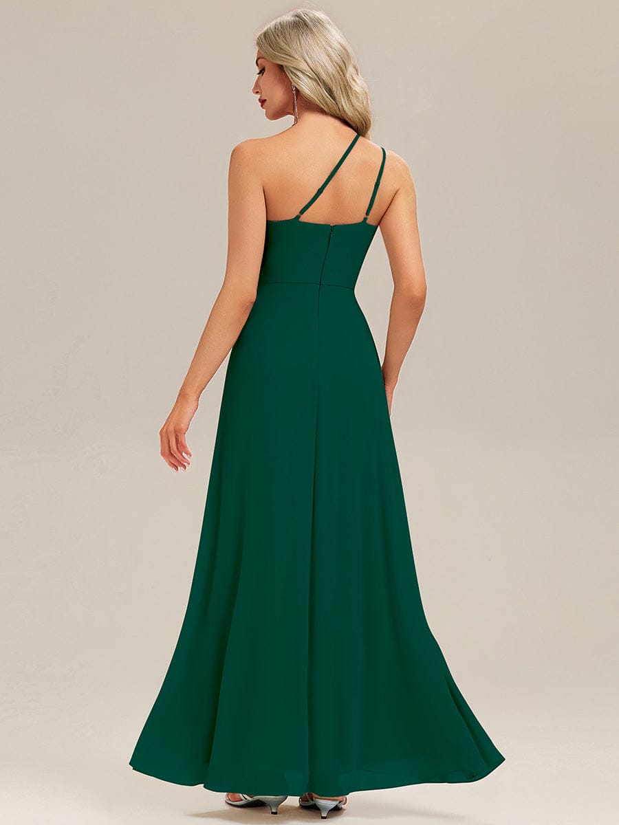 ANIKA|Gathered Chiffon Sleeveless Bridesmaid Dress