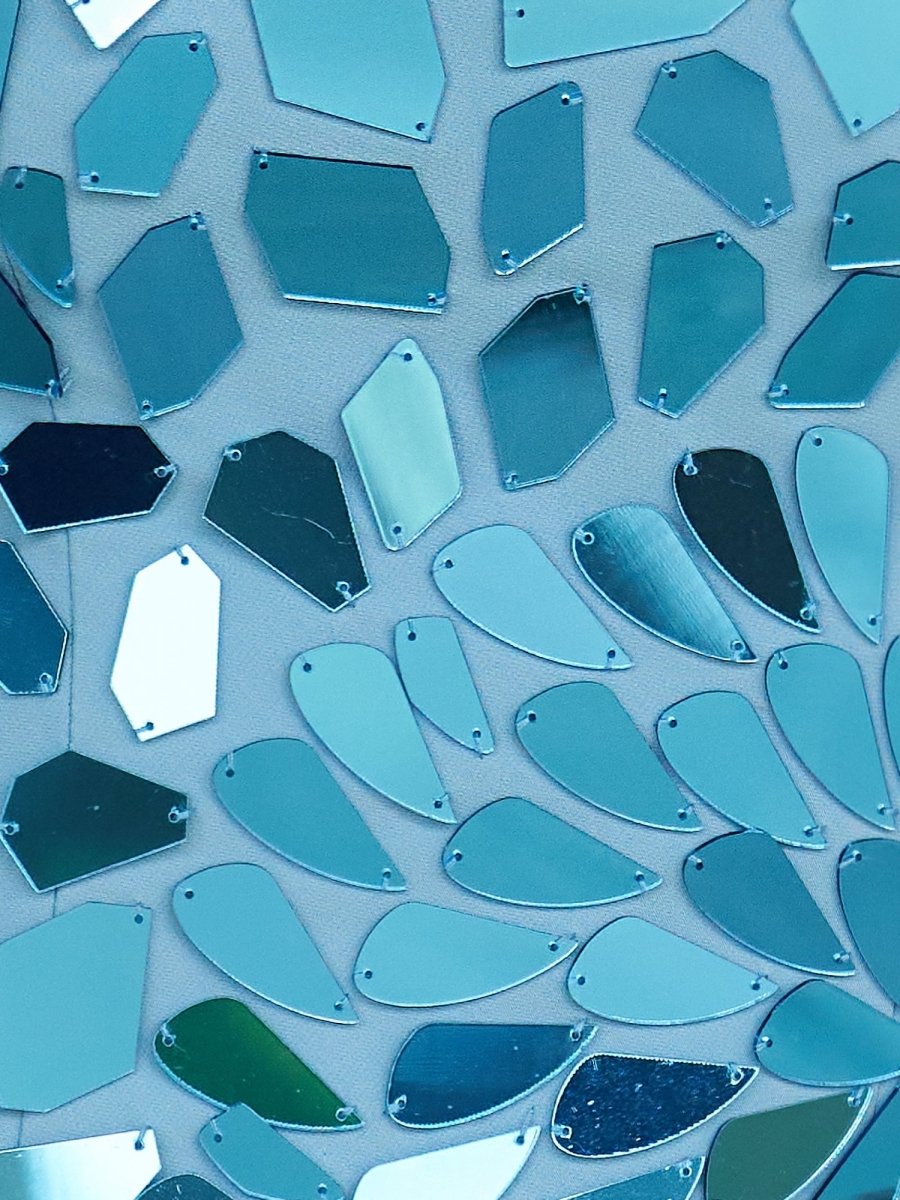 Astra | Chic Cut Glass Mirror Blue Sheath Mini Party Dresses