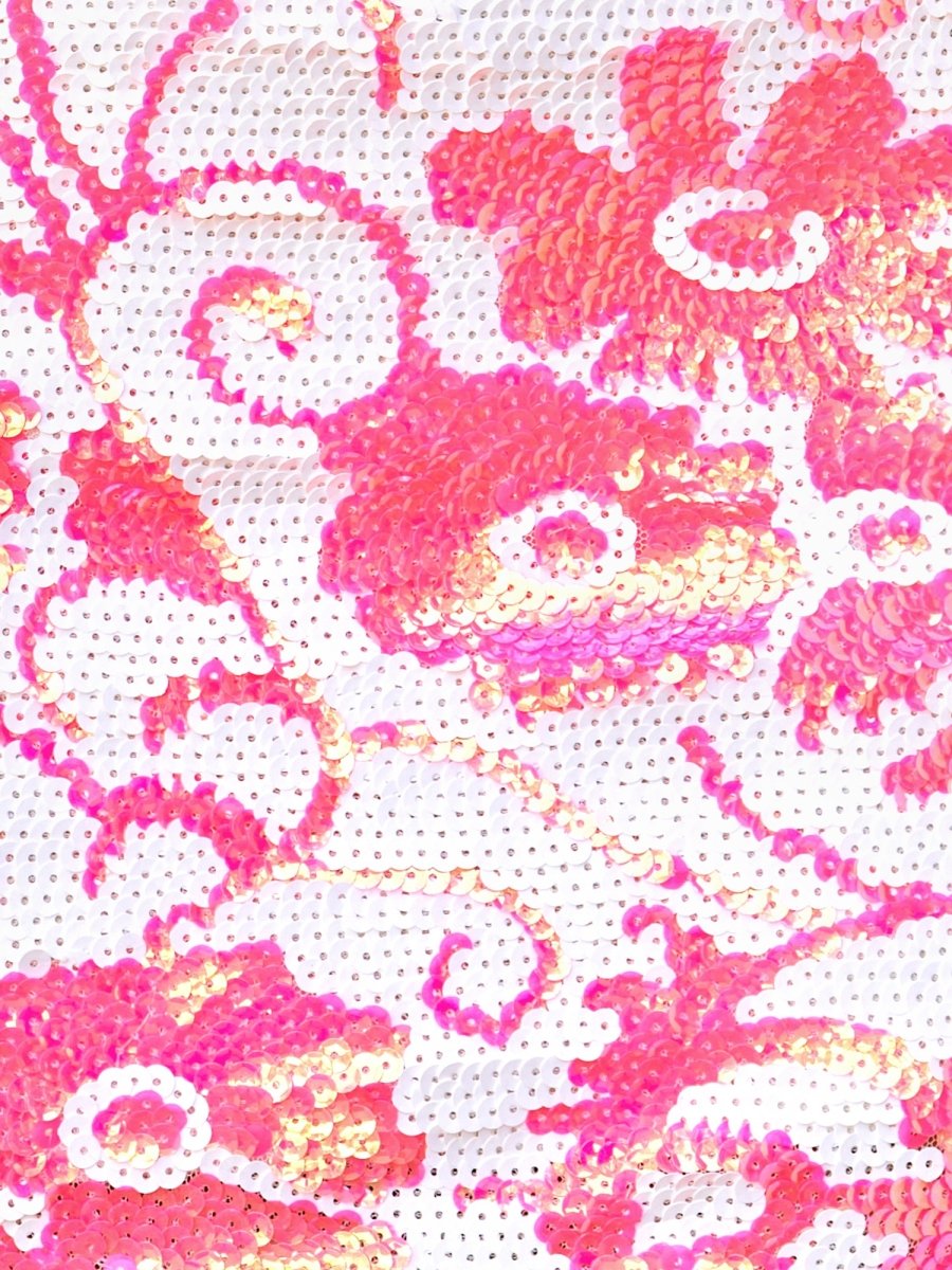 Christine | Pink V Neck Sequins Sheath Short Mini Cocktail Dress