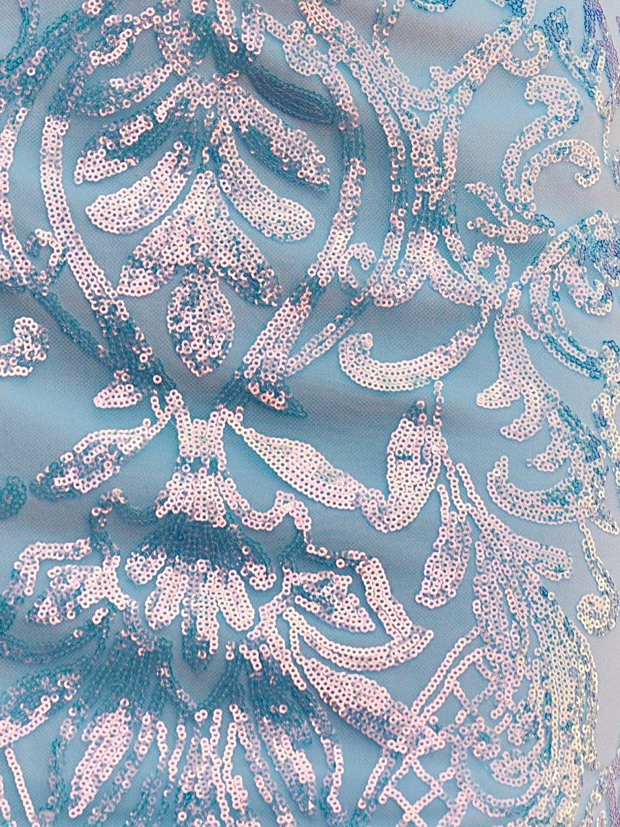 Delphine | Cute Sky Blue V Neck Appliques Bodycon Mini Party Dresses