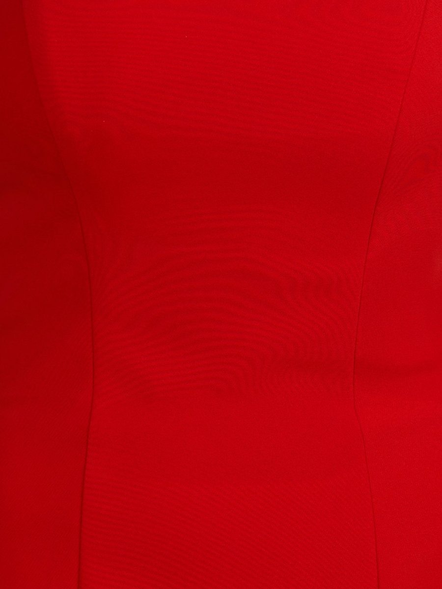 Edna | Red - A-Line Strapless Ruffles Mini Party Dresses