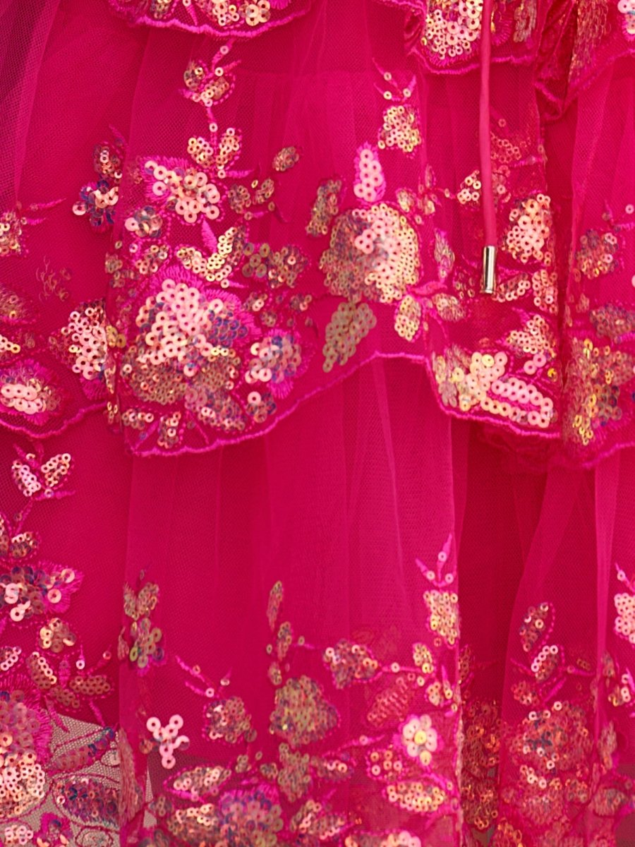 Emma | A Line One Shoulder Navy Tiered Lace Short Homecoming Dress