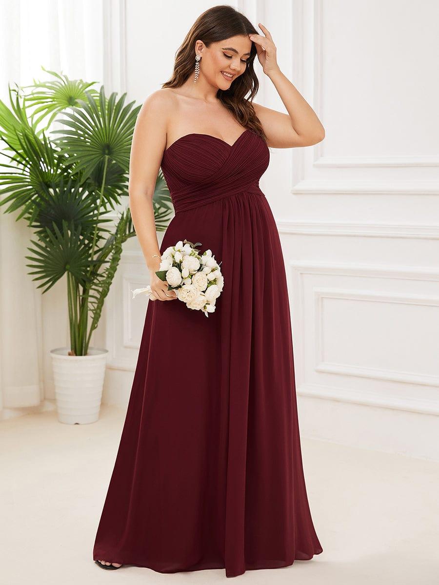 JAYLEEN|Sweet Pleated Bodice One Shoulder Chiffon Bridesmaid Dress