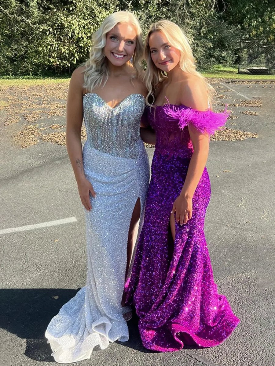 Maci | Sweetheart Sequins Mermaid Prom Dress With Beading