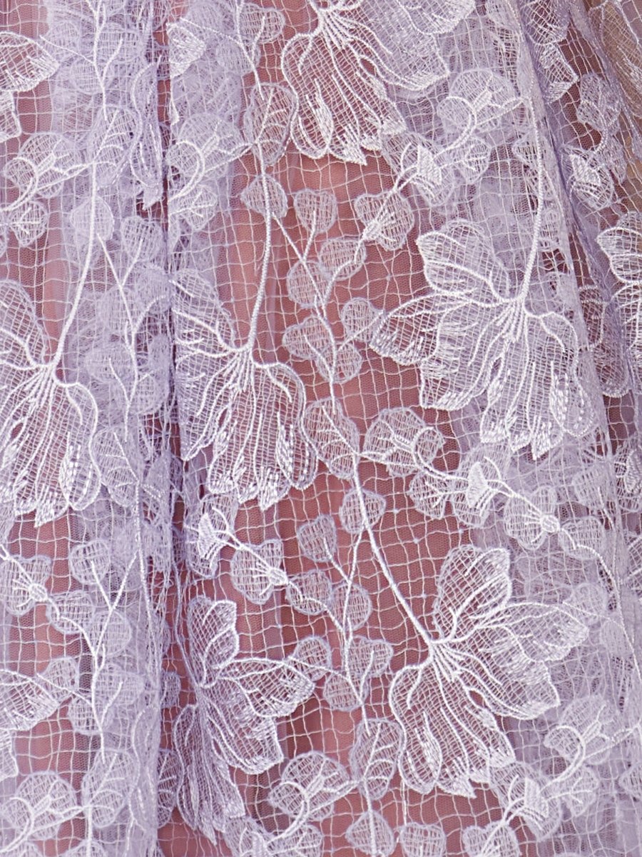 Cecil | Purple Sweetheart A Line Corset Party Dress With Applique