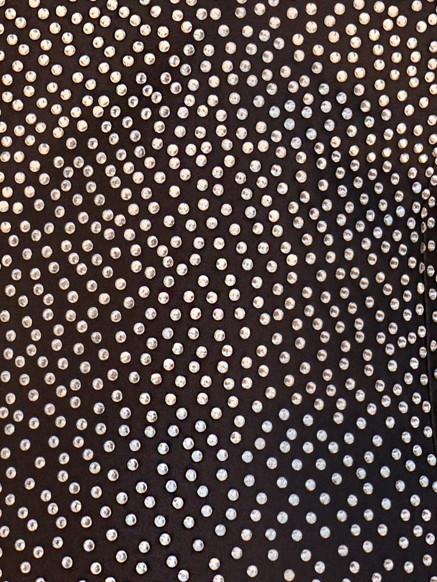 Calliope |Bodycon Black Beaded Satin Homecoming Dress