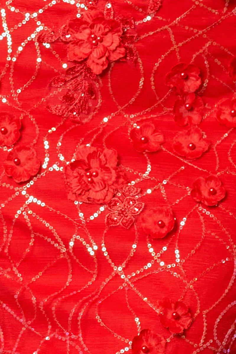 Mckinley | Yellow Ruffle Straps 3D Flower Mermaid Long Prom Dress