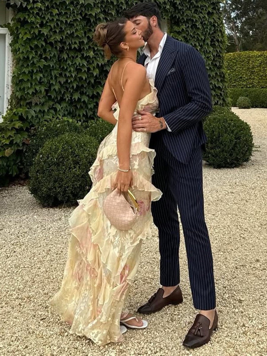 Zaylee | Yellow Spaghetti Straps Mermaid Long Prom Dress with Ruffles